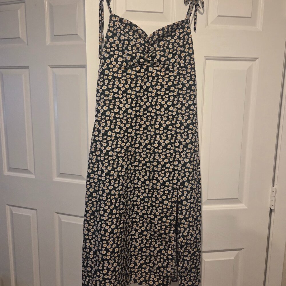 Floral Green Midi Dress
